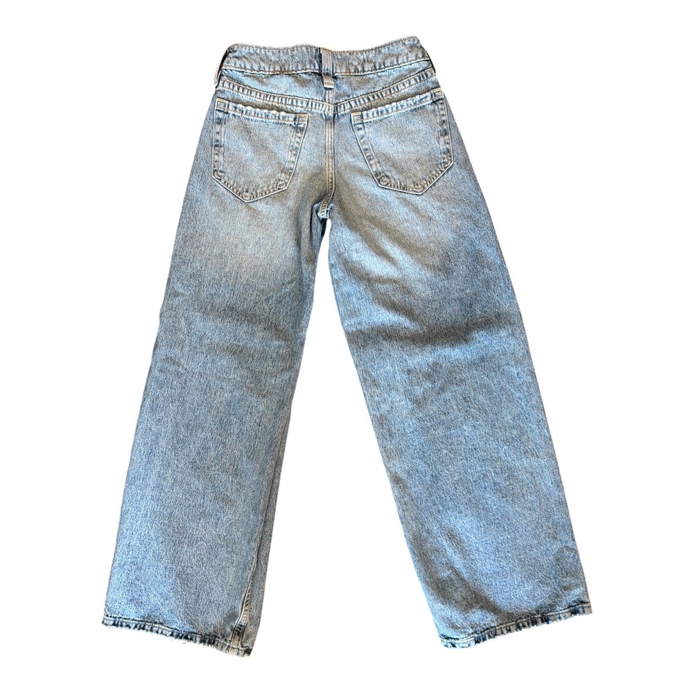 Hollister Low-Rise Super Baggy Jeans Light Wash Wide Leg Denim W23 000R Regular - Picture 6 of 9